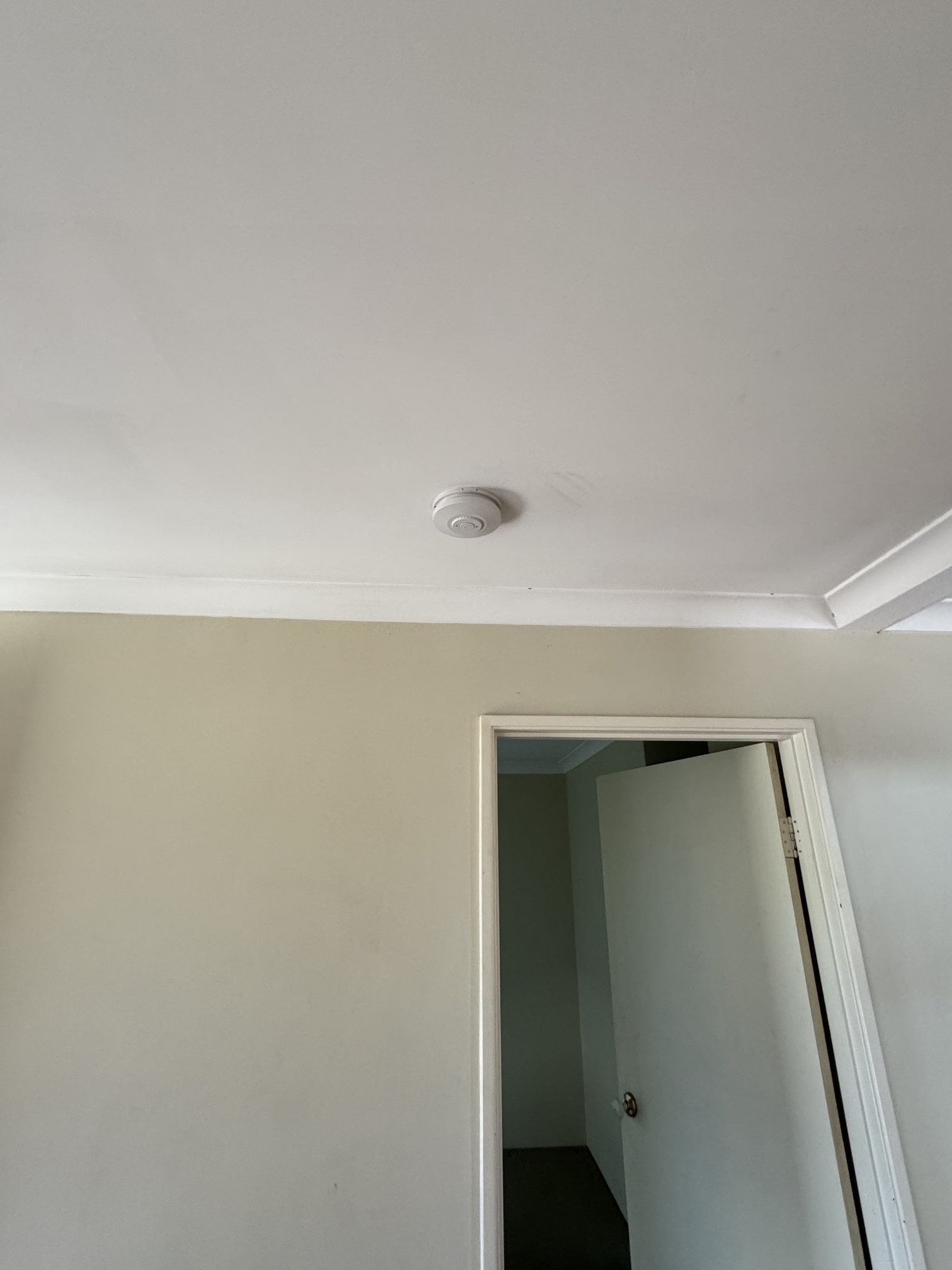 smoke alarm on ceiling